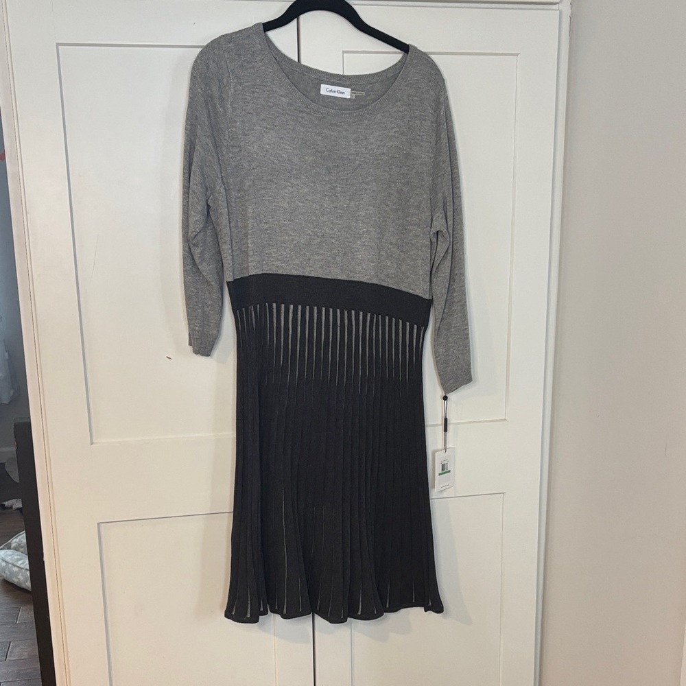 Calvin Klein Gray Knit Top-NWT
